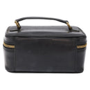 GUCCI Bamboo Vanity Hand Bag Patent leather Navy Gold 032 1705 0151 Auth 139591-2