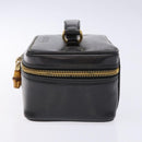 GUCCI Bamboo Vanity Hand Bag Patent leather Navy Gold 032 1705 0151 Auth 139591-3