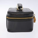 GUCCI Bamboo Vanity Hand Bag Patent leather Navy Gold 032 1705 0151 Auth 139591-4