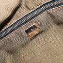 FENDI Zucca Canvas Vanity Pouch Black Brown Auth 139592-17