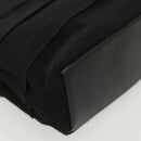 Salvatore Ferragamo Vala Hand Bag Canvas Black Gold Auth 139593-9