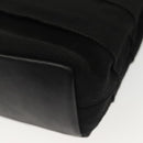 Salvatore Ferragamo Vala Hand Bag Canvas Black Gold Auth 139593-16