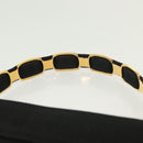 Salvatore Ferragamo Vala Hand Bag Canvas Black Gold Auth 139593-8