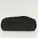 Salvatore Ferragamo Vala Hand Bag Canvas Black Gold Auth 139593-5