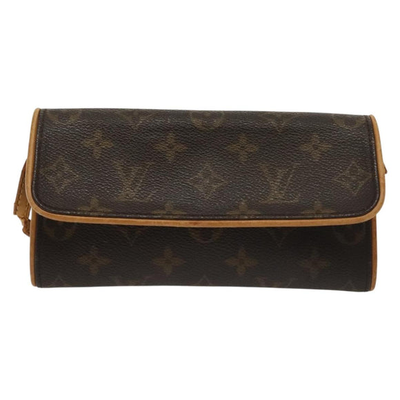 LOUIS VUITTON Monogram Pochette Twin PM Shoulder Bag M51854 LV Auth 139597