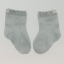 LOUIS VUITTON Baby Gift Set Cashmere White Light Blue GI029C LV Auth 139604-12