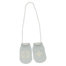 LOUIS VUITTON Baby Gift Set Cashmere White Light Blue GI029C LV Auth 139604-2
