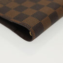 LOUIS VUITTON Damier Ebene Agenda PM Day Planner Cover R20700 LV Auth 139605-16