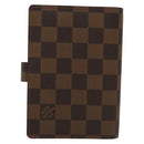 LOUIS VUITTON Damier Ebene Agenda PM Day Planner Cover R20700 LV Auth 139605-2
