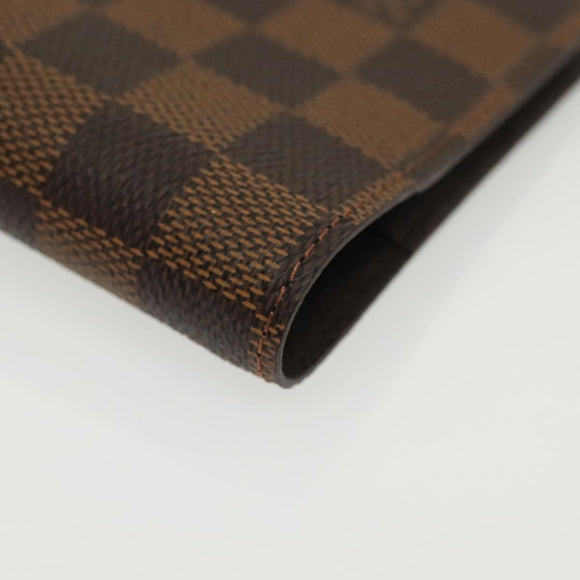 LOUIS VUITTON Damier Ebene Agenda PM Day Planner Cover R20700 LV Auth 139605