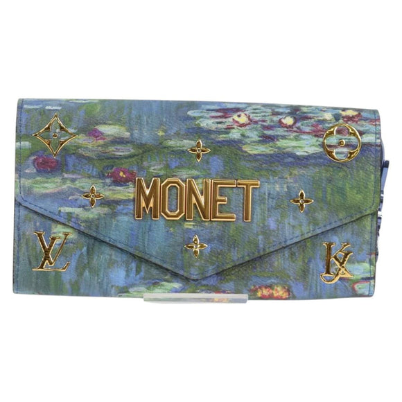 LOUIS VUITTON Masters Collection MONET Portefeuille Sarah M67589 LV Auth 139607M