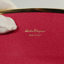 Salvatore Ferragamo Gancini Long Wallet Leather Pink Gold Auth 139609-18