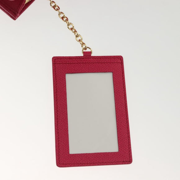 Salvatore Ferragamo Gancini Long Wallet Leather Pink Gold Auth 139609