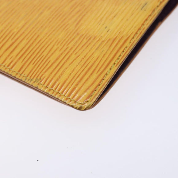 LOUIS VUITTON Epi Agenda PM Day Planner Cover Yellow R20059 LV Auth 139610