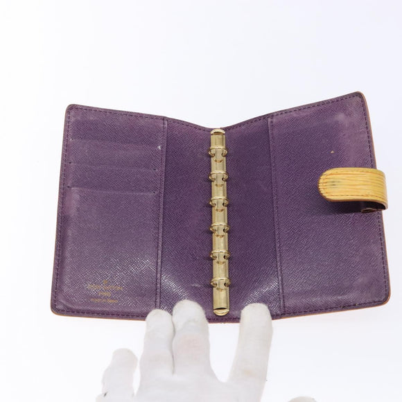 LOUIS VUITTON Epi Agenda PM Day Planner Cover Yellow R20059 LV Auth 139610