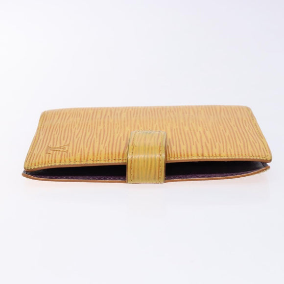 LOUIS VUITTON Epi Agenda PM Day Planner Cover Yellow R20059 LV Auth 139610