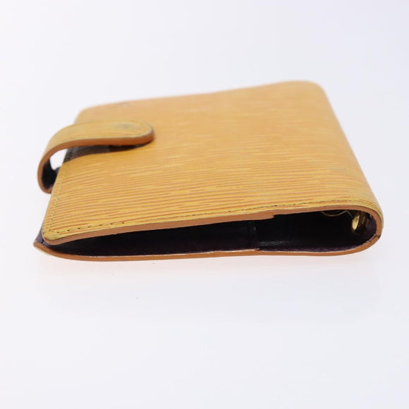 LOUIS VUITTON Epi Agenda PM Day Planner Cover Yellow R20059 LV Auth 139610
