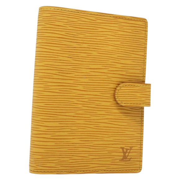 LOUIS VUITTON Epi Agenda PM Day Planner Cover Yellow R20059 LV Auth 139611