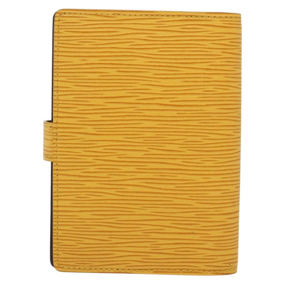LOUIS VUITTON Epi Agenda PM Day Planner Cover Yellow R20059 LV Auth 139611