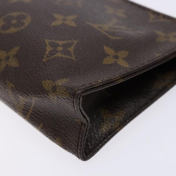 LOUIS VUITTON Monogram Poche Toilette 15 Pouch M47546 LV Auth 139618