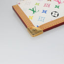 LOUIS VUITTON Multicolor Pochette Cles Coin Purse White M92655 LV Auth 139622V-14