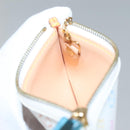 LOUIS VUITTON Multicolor Pochette Cles Coin Purse White M92655 LV Auth 139622V-18