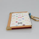 LOUIS VUITTON Multicolor Pochette Cles Coin Purse White M92655 LV Auth 139622V-4