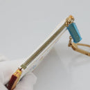 LOUIS VUITTON Multicolor Pochette Cles Coin Purse White M92655 LV Auth 139622V-6