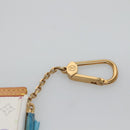LOUIS VUITTON Multicolor Pochette Cles Coin Purse White M92655 LV Auth 139622V-7