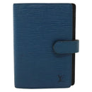 LOUIS VUITTON Epi Agenda PM Day Planner Cover Blue R20055 LV Auth 139624-13