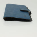 LOUIS VUITTON Epi Agenda PM Day Planner Cover Blue R20055 LV Auth 139624-6