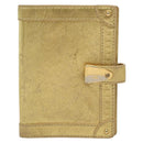 LOUIS VUITTON Suhari Agenda Partonaire PM Day Cover Gold R21048 Auth 139625-13
