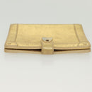 LOUIS VUITTON Suhari Agenda Partonaire PM Day Cover Gold R21048 Auth 139625-3