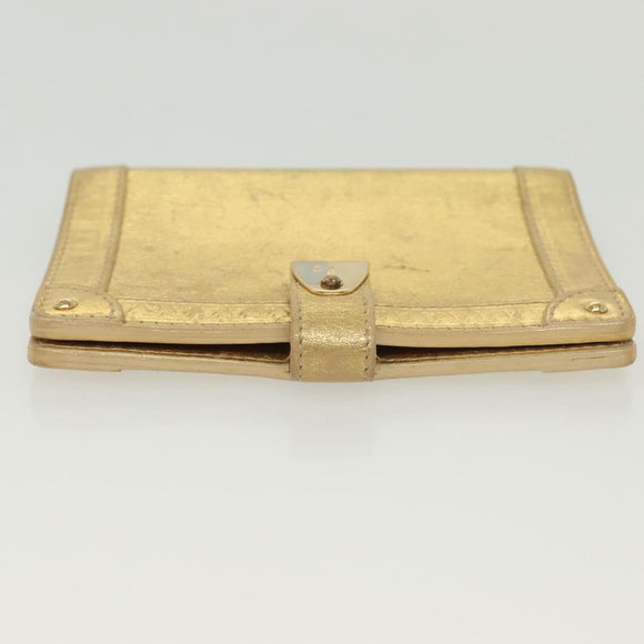 LOUIS VUITTON Suhari Agenda Partonaire PM Day Cover Gold R21048 Auth 139625