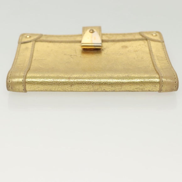 LOUIS VUITTON Suhari Agenda Partonaire PM Day Cover Gold R21048 Auth 139625