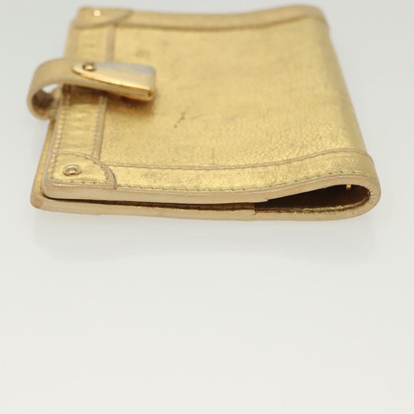 LOUIS VUITTON Suhari Agenda Partonaire PM Day Cover Gold R21048 Auth 139625