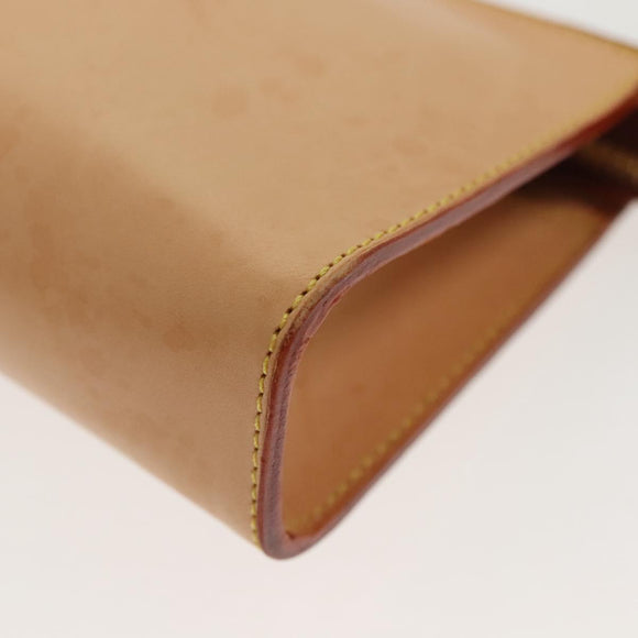 LOUIS VUITTON Nomad Cava Amble PM Pouch Leather Beige M92502 LV Auth 139626