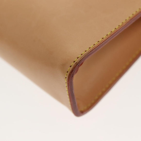 LOUIS VUITTON Nomad Cava Amble PM Pouch Leather Beige M92502 LV Auth 139626