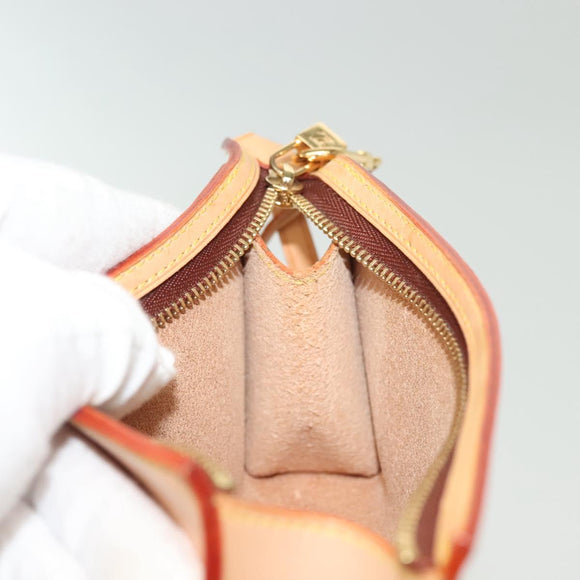 LOUIS VUITTON Nomad Cava Amble PM Pouch Leather Beige M92502 LV Auth 139626