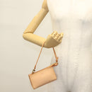 LOUIS VUITTON Nomad Cava Amble PM Pouch Leather Beige M92502 LV Auth 139626-21