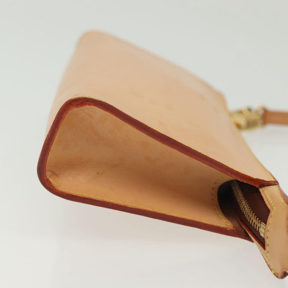 LOUIS VUITTON Nomad Cava Amble PM Pouch Leather Beige M92502 LV Auth 139626