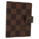 LOUIS VUITTON Damier Ebene Agenda Mini Day Planner Cover R20705 LV Auth 139627-1