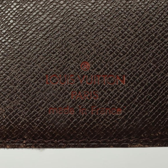 LOUIS VUITTON Damier Ebene Agenda Mini Day Planner Cover R20705 LV Auth 139627