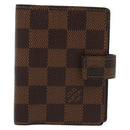 LOUIS VUITTON Damier Ebene Agenda Mini Day Planner Cover R20705 LV Auth 139627-13
