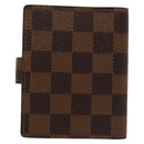 LOUIS VUITTON Damier Ebene Agenda Mini Day Planner Cover R20705 LV Auth 139627-2