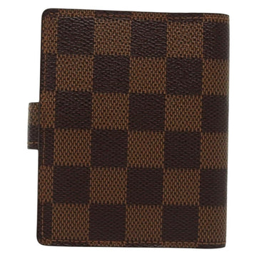 LOUIS VUITTON Damier Ebene Agenda Mini Day Planner Cover R20705 LV Auth 139627 - 0