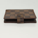 LOUIS VUITTON Damier Ebene Agenda Mini Day Planner Cover R20705 LV Auth 139627-3