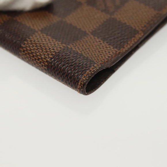 LOUIS VUITTON Damier Ebene Agenda Mini Day Planner Cover R20705 LV Auth 139627