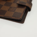 LOUIS VUITTON Damier Ebene Agenda Mini Day Planner Cover R20705 LV Auth 139627-14