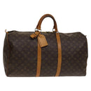 LOUIS VUITTON Monogram Keepall 55 Boston Bag M41424 LV Auth 139639-1